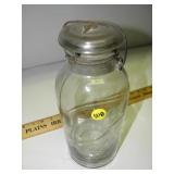 11"h Glass Top Jar