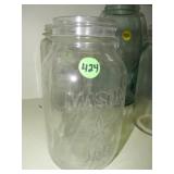 7"h Mason Jar w/ Star