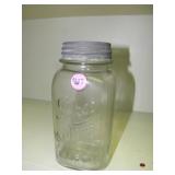 7"h Drey Square Mason Jar