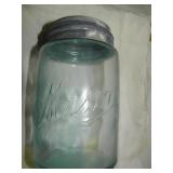 5"h Light Blue Mason Jar