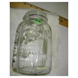 7"h Genuine Ball Sculptured Mason Measuring Jar