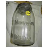 7"h Mountain Mason Jar w/ Zinc Lid