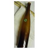 14"h by 3" dia Brown Bottle