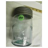 6"h Knowlton Vaccuum Fruit Jar