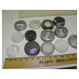Misc Glass Insert Lids w/ Metal Rings