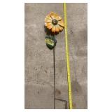 Metal Garden Flower  24' Tall