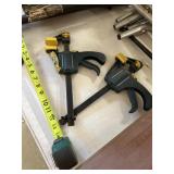 Two 6" bar clamps