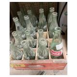 Coca Cola Wood Case w/ Six 5 1/2 oz bottles