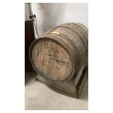 Mc Cormick Distillers Whiskey Barrel on stand