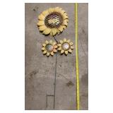 Garden Art Metal Sunflower 30" tall