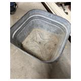 Rinse tub 20 x 20 galv.