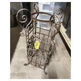 METAL PLANT STAND  10" X 10" X 28"