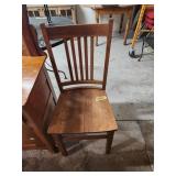 Oak Straight Back Chair