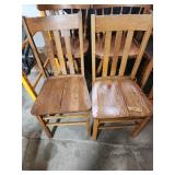 4 Oak Chairs