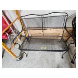 Wrought Iron Patio Bench  42w