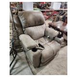 Leather Recliner w/Headrest adjust  - like new