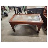 Glass Top Coffee Table  34 x 18 x 18