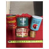 Large Tins - coffee & tobacco