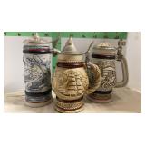 3 Avon Beer Steins