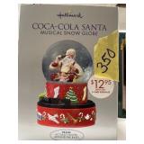 Hallmark Coca Cola Santa Musical Snow Globe