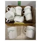 8 Corninng Ware coffee mugs