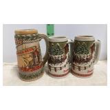 3 Beer Steins