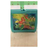 Plastic Lunch Box - Little Mermaid w/thermos