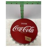 Coca Cola Metal Bottle Cap Wall Decor-12" dia