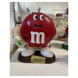 Red M & M candy dispenser