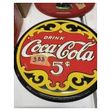 Coca cola Metal Wall Decor sign   12"