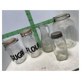 Large Glass Jars w/lids