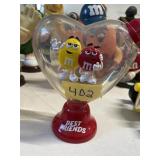 M & M Heart candy dish