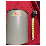 Metal Bucket  10' tall x 8' dia