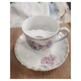 Decorative Saucers & Mustache Cup