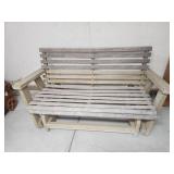 Wood Glider Bench  53 x 28 x 30