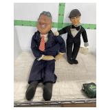 Stuffed Clinton Doll & 3 Stooges Doll