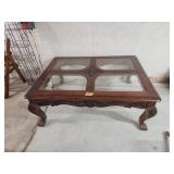 Glass Top Coffee Table   50 x 37 x 19