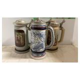 3 Avon Beer Steins