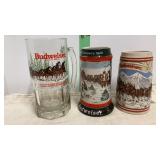 3 Budweiser Steins