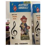 Hoffman decanter " Mr Fireman" w/music box