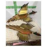 2 Pheasant wall hangings  24"