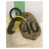 METAL COW TAGS