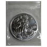 1 troy oz Walking Liberty round  .999 fine