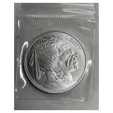 1 troy oz Indian/Buffalo round .999 fine