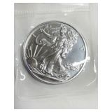 1 troy oz Walking Liberty  round  .999 fine