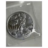 1 troy oz Walking LIberty round  .999 fine