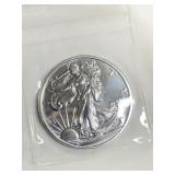 1 troy oz Walking Liberty round  .999 fine