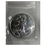 1 troy oz Walking Liberty round  .999 fine
