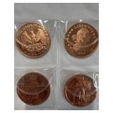 4 AVDP copper round .999 fine