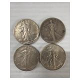 WALKING LIBERTY HALVES 90% SILVER